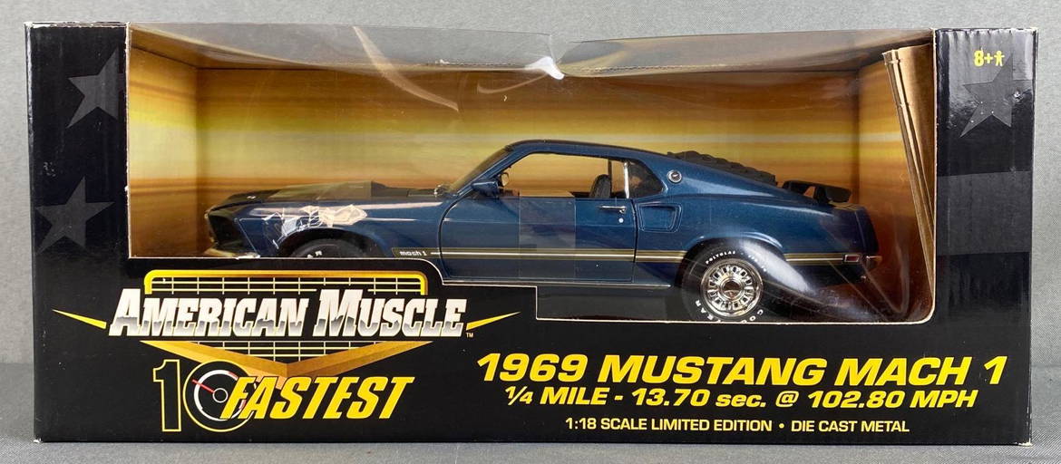 AMERICAN MUSCLE 1969 MUSTANG GT 2+2 1:18 SCALE DIECAST