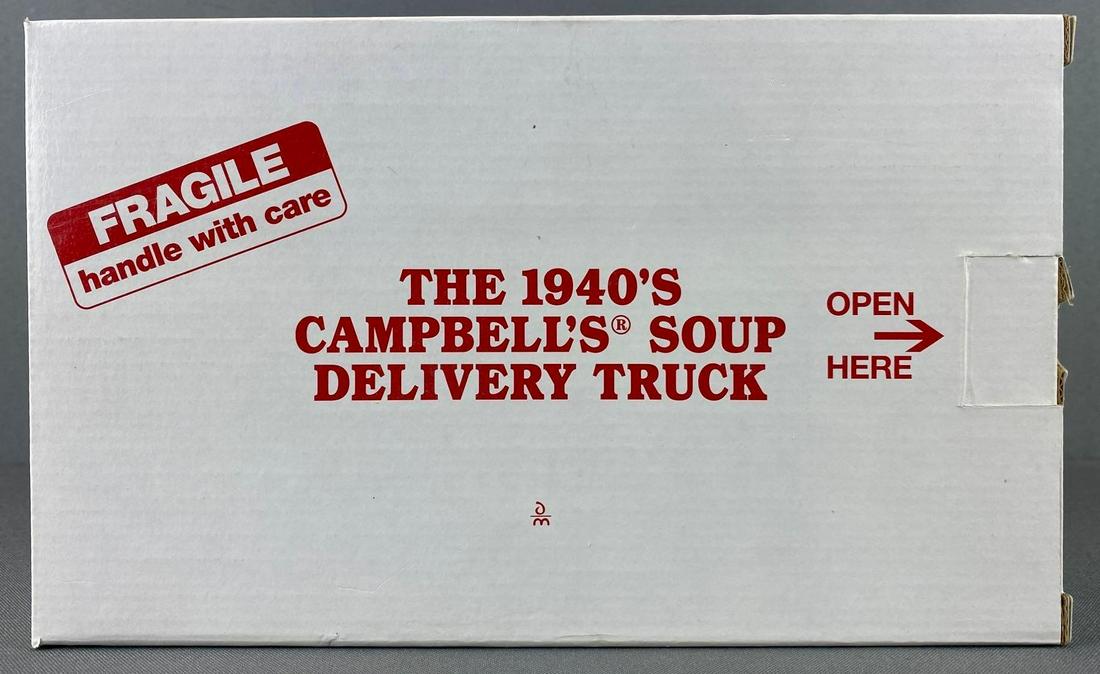 The Danbury Mint Die Cast 1940s Campbells Soup Delivery Truck: 1997, with original box