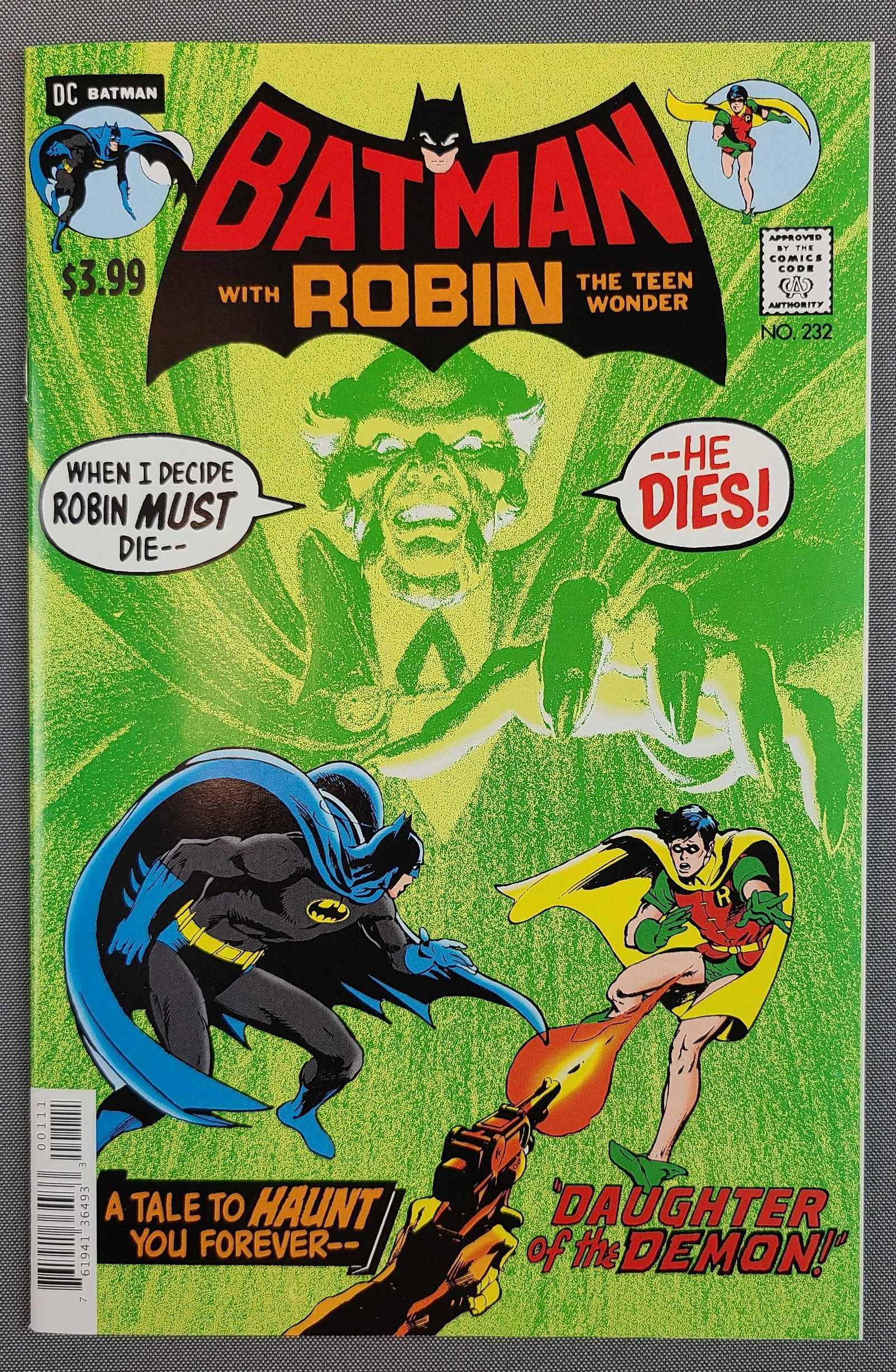 DC Comics Batman with Robin No. 232 Facsimile (1 of 7)