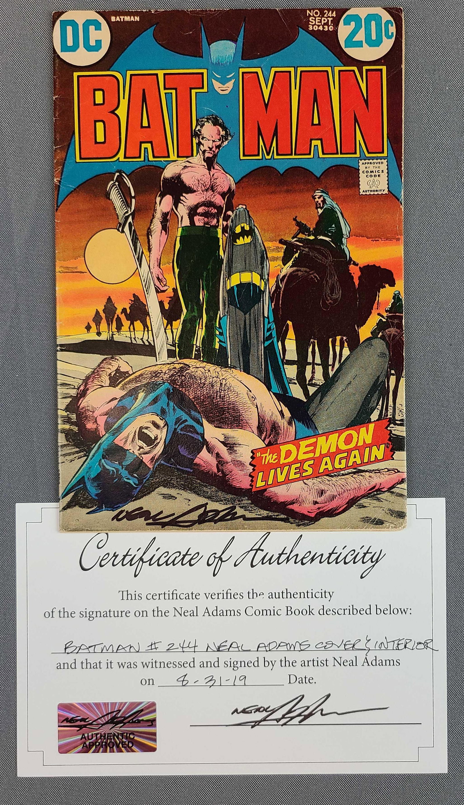DC Comics Signed Batman No. 244 (1 of 9)