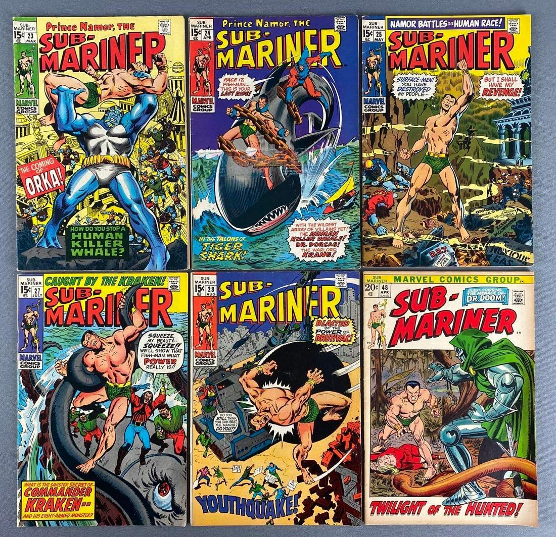 Group of 6 Marvel Comics Sub-Mariner Comic Books (1 of 7)