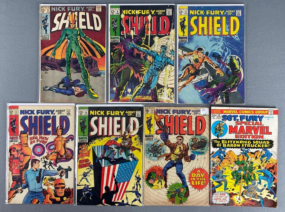 Group of 7 Marvel Comics Nick Fury Comic Books (1 of 3)
