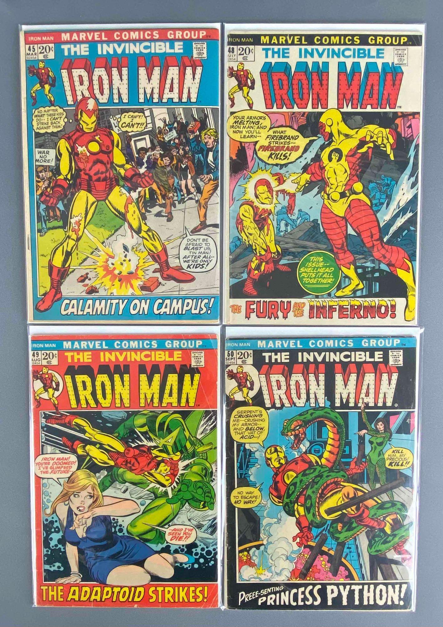 Group of 8 Marvel Comics the Invincible Iron Man (1 of 3)