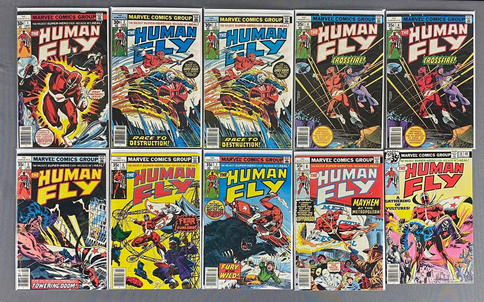 Group of 10 Marvel Comics The Human Fly Comic Books (1 of 4)