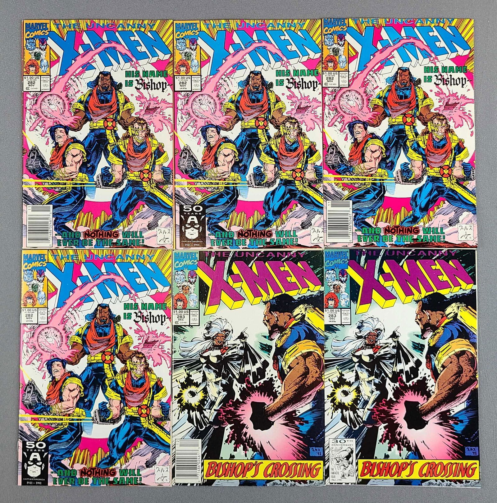Group of 6 Marvel Comics X-Men Comic Books (1 of 3)