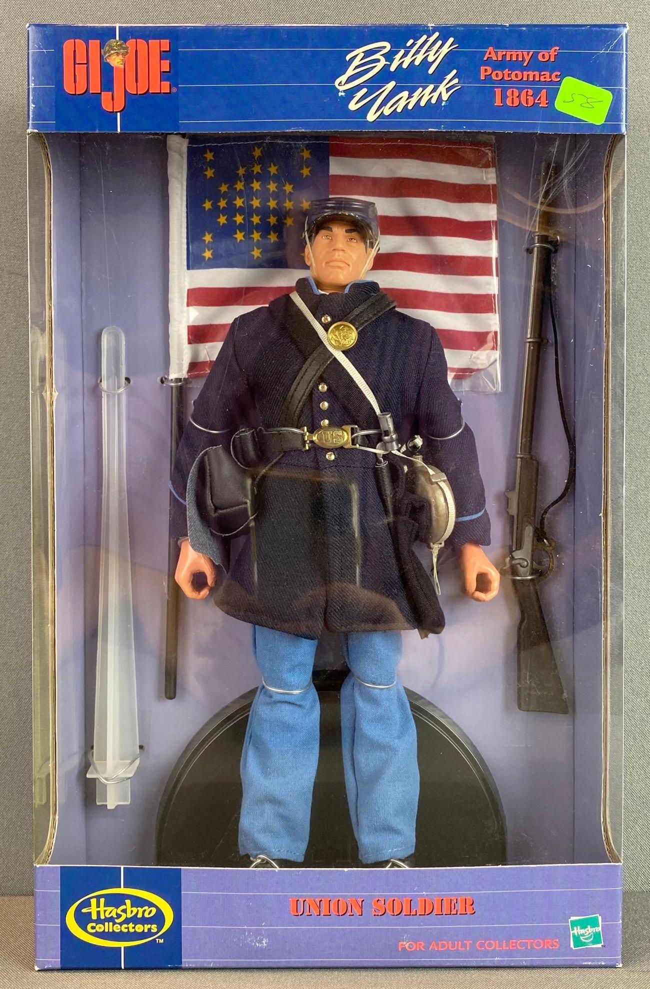 Hasbro G.I. Joe Billy Yank Union Soldier Action Figure: 2000, new in original box, 11 1/4 inches tall
