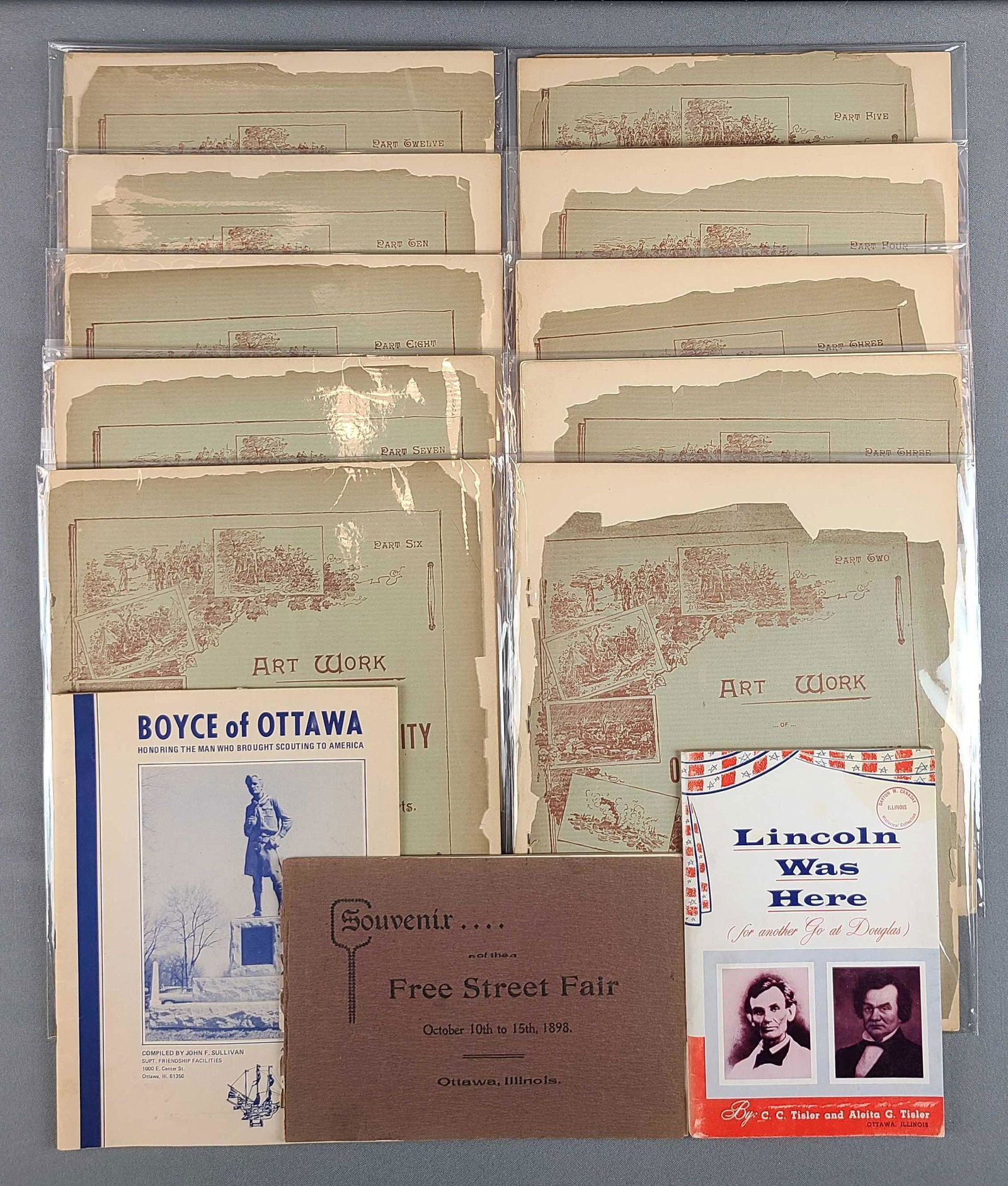 Group of 4 Historical Pamphlets/Books on Ottawa IL (1 of 3)