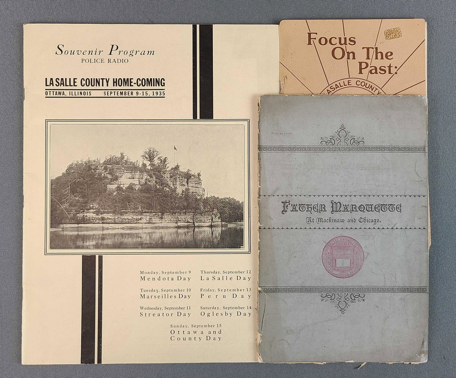 Group of 3 Historical Pamphlets on LaSalle County IL (1 of 4)