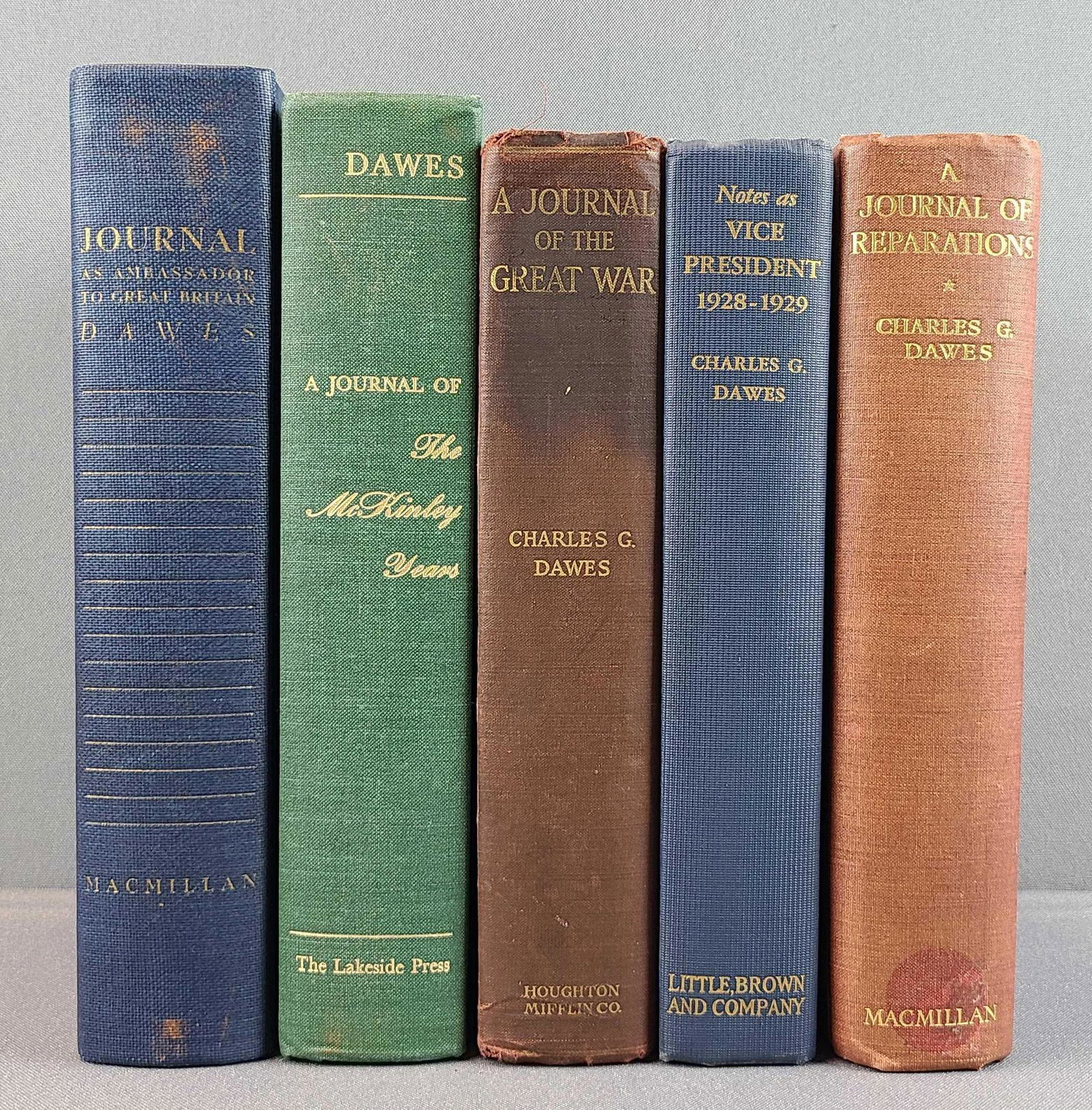 Group of 5 Authored Works of Charles Dawes (1 of 8)