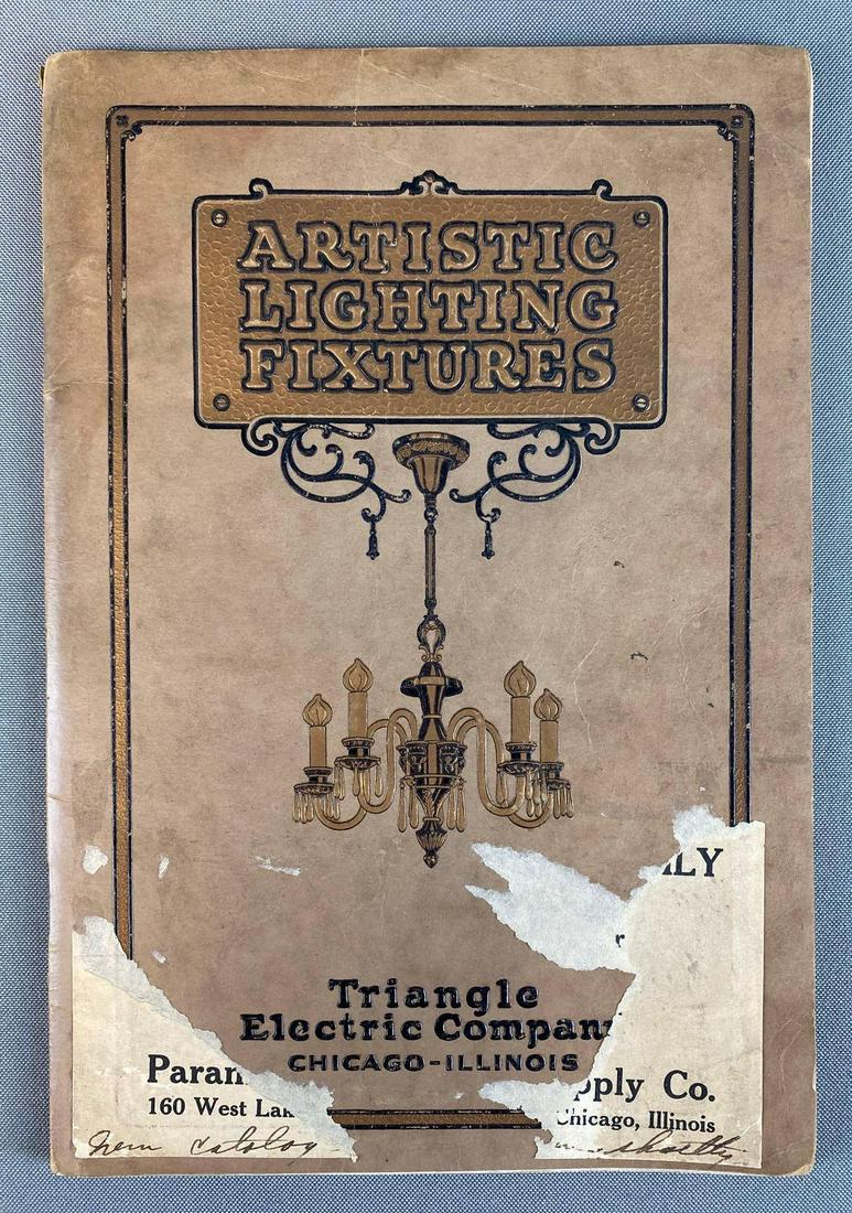 Triangle Electric Co. Artistic Lighting Fixtures Catalog: Chicago, IL, Vintage.