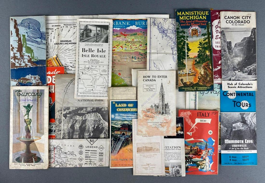 Group of 40+ Assorted Travel Ephemera Pieces (1 of 2)
