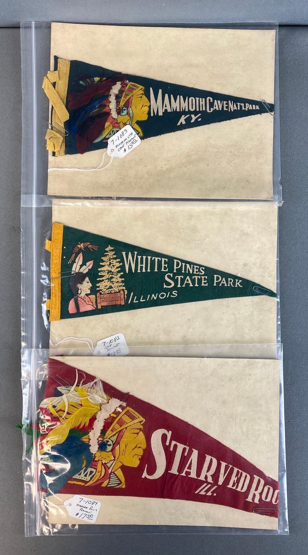 Group of 3 State Park Pennants (1 of 4)