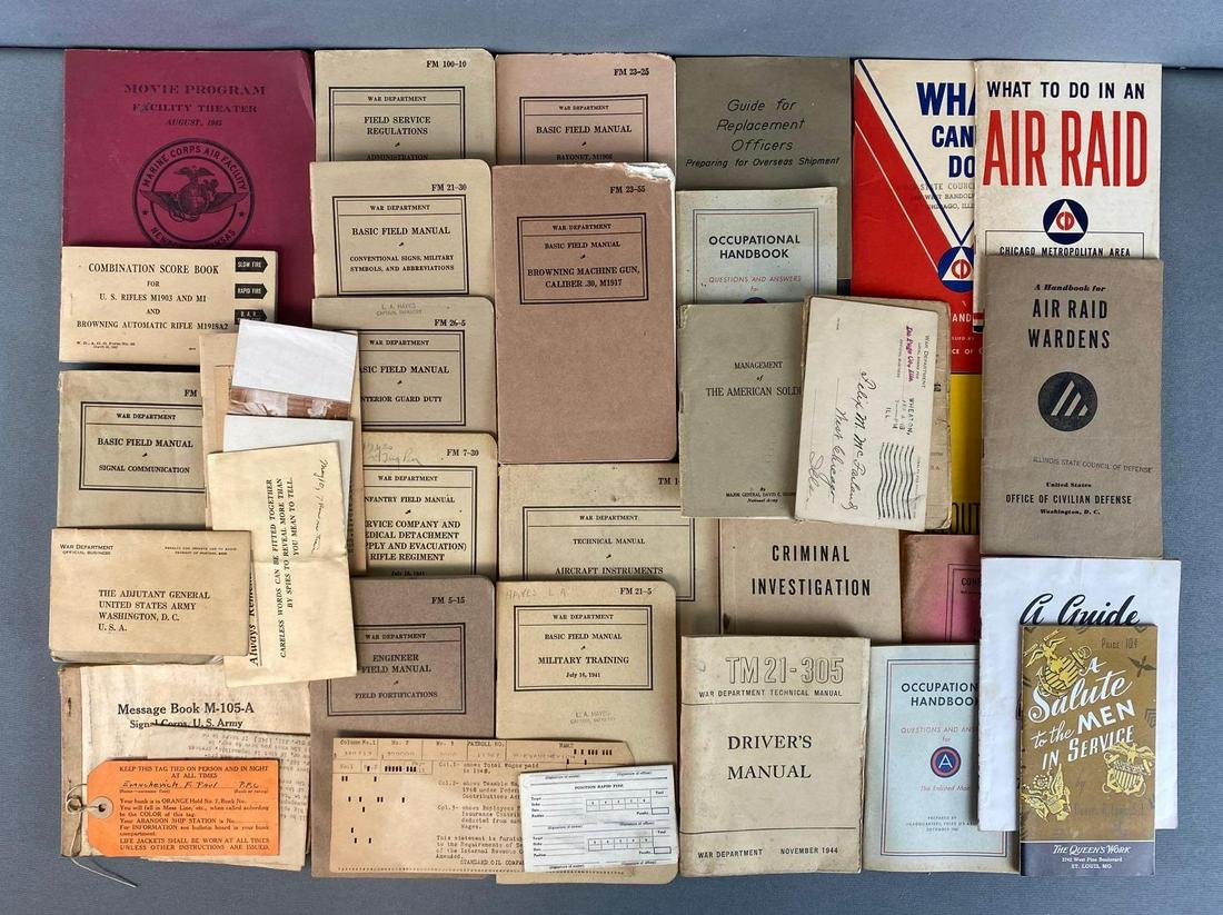 Group of 30+ Assorted Military Manuals and More (1 of 5)