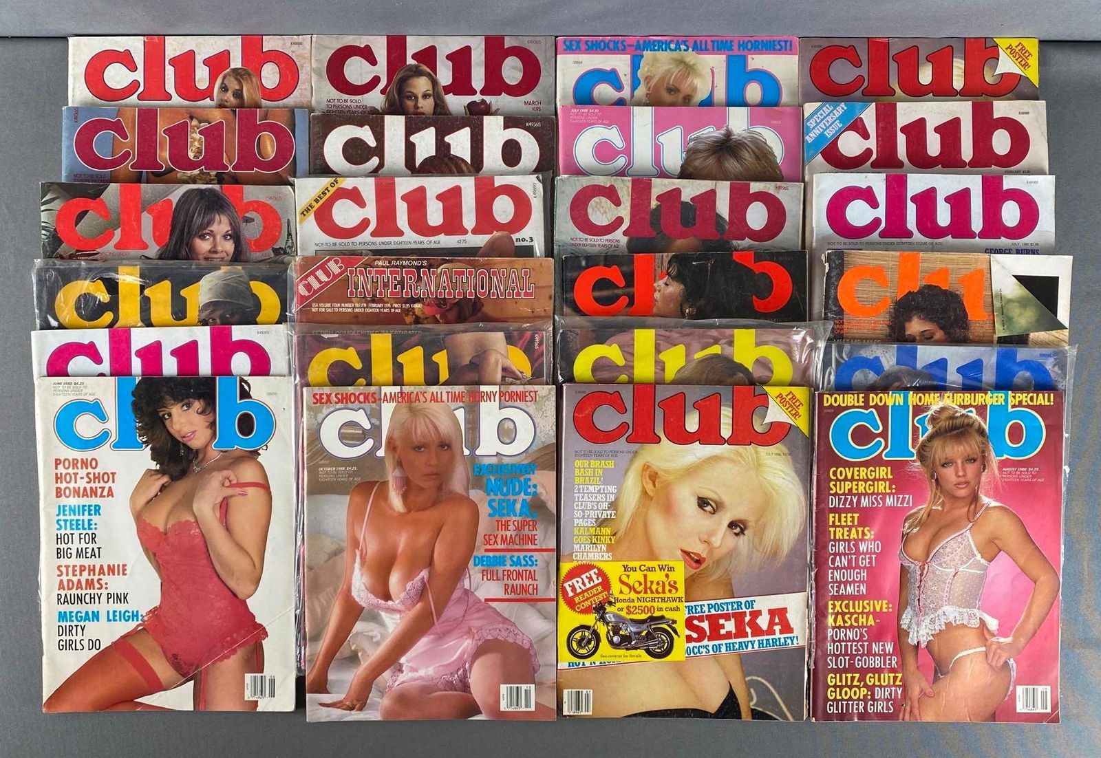 Group of 20+ Club Adult Magazines (1 of 3)