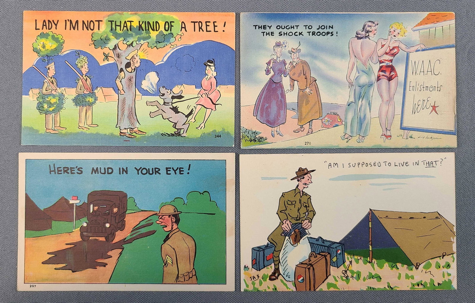 Postcards - Military Comics (1 of 5)