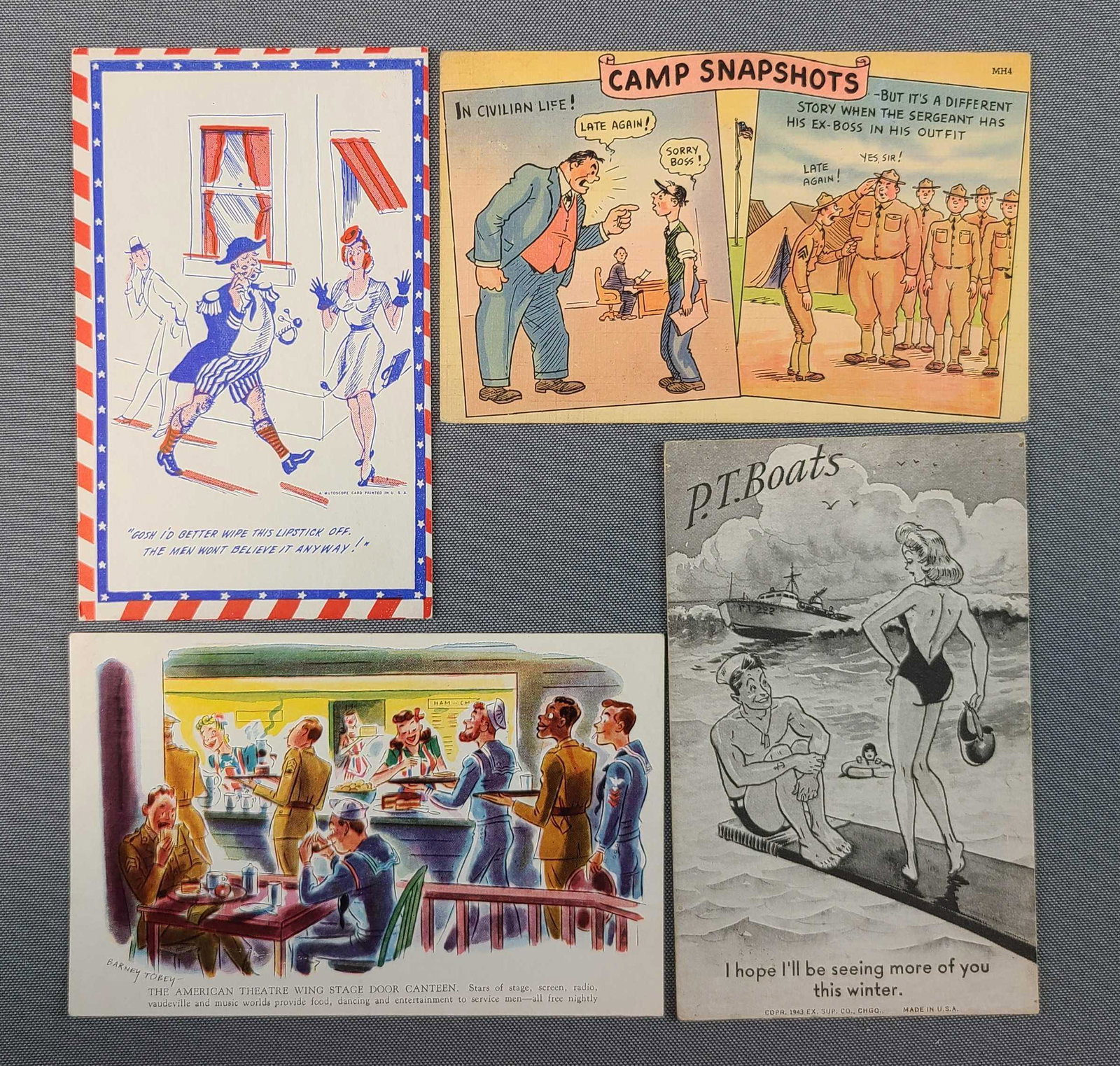 Postcards - Military Comics (1 of 5)