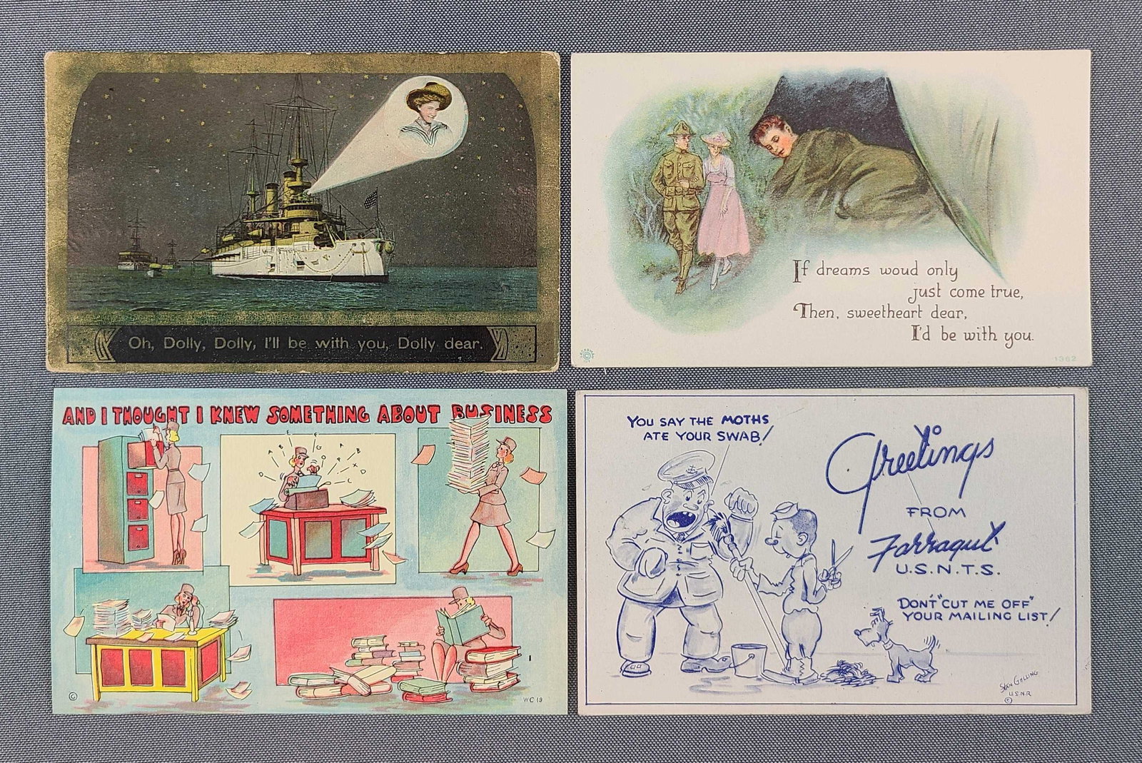 Postcards - Military Comics (1 of 5)