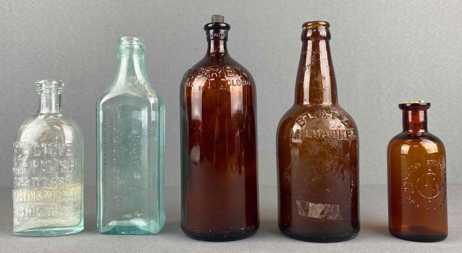 Group of 5 Vintage Bottles (1 of 8)
