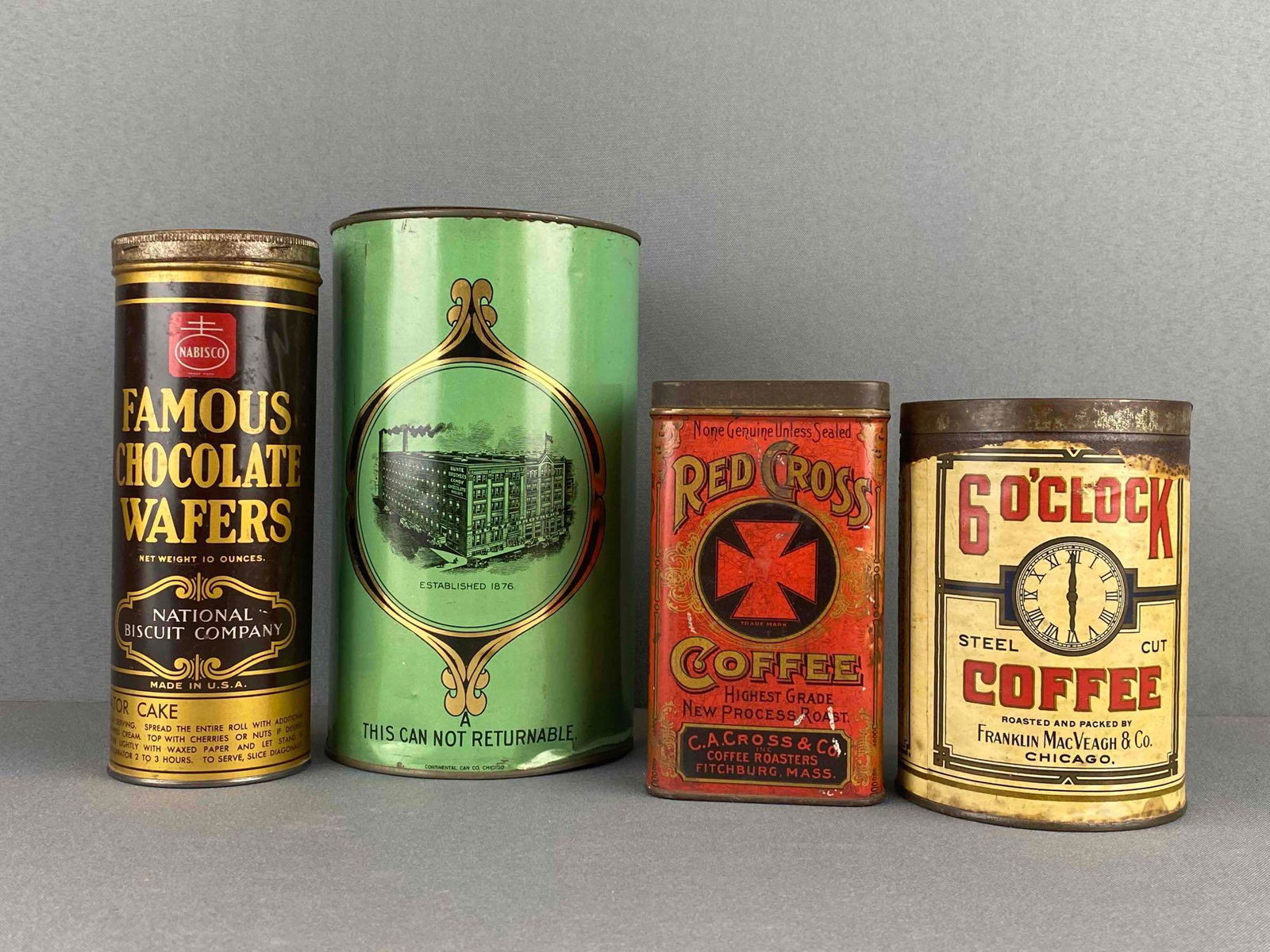 Group of 4 Vintage Medicine Tins (1 of 4)