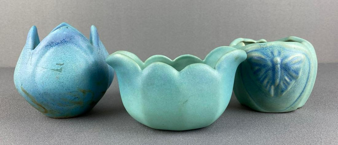 Group of 3 Van Briggle Blue Pottery Vases (1 of 10)