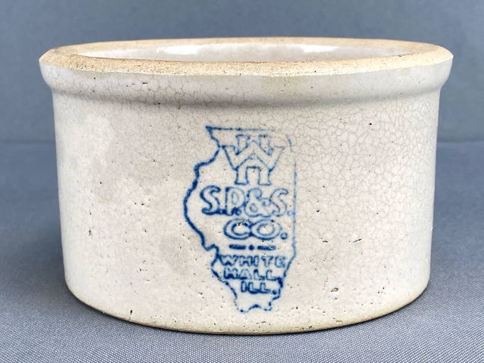 Small White Hall S.P. and S. Co. Crock Aug 06, 2022 Matthew Bullock