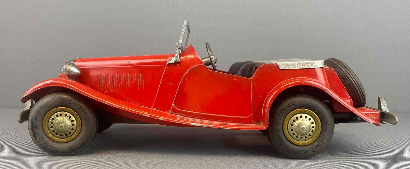 Doepke Pressed Steel MG Convertible: No. 2017. 1954-55. 15 x 15 inches.