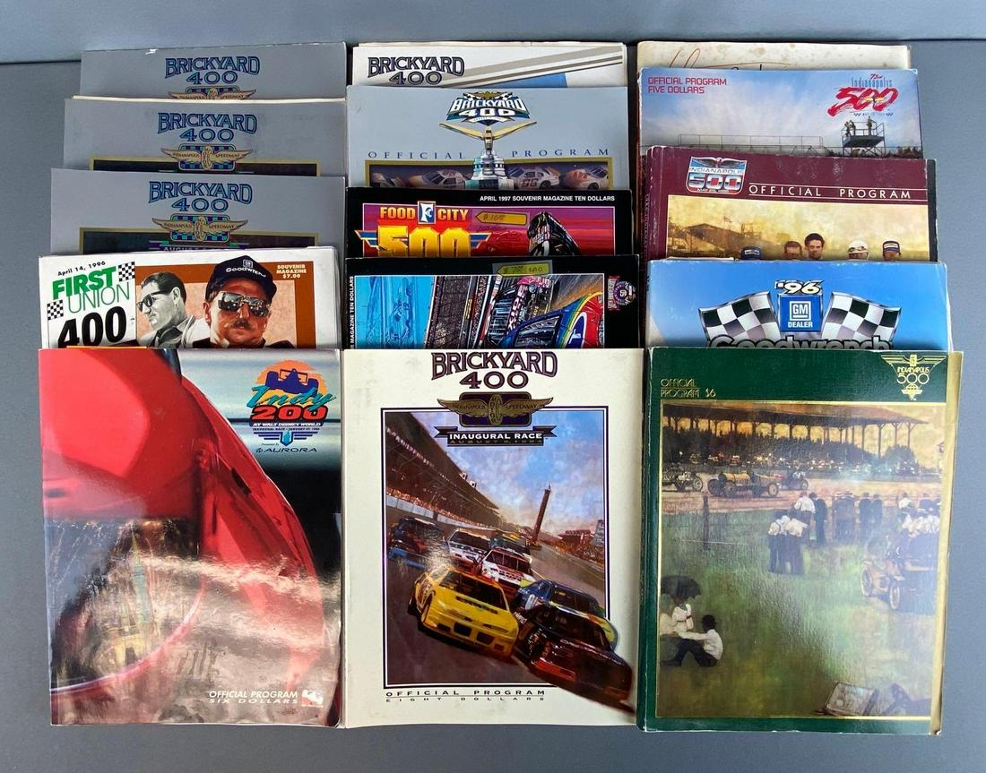 Group of 15 Assorted Racecar Programs (1 of 5)