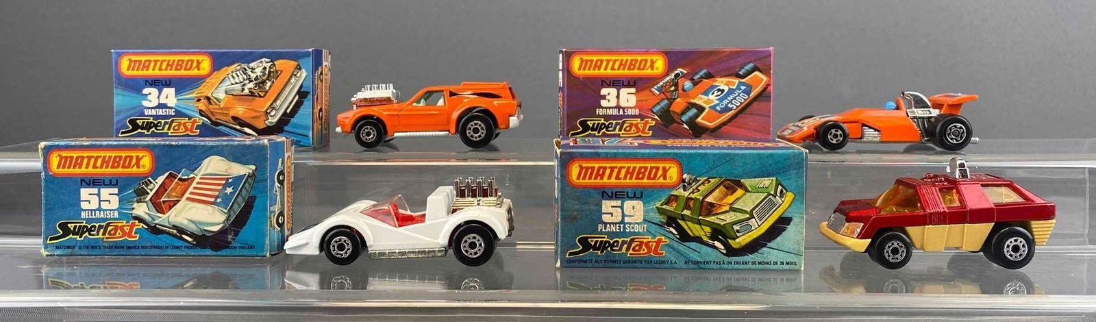 Group of 4 Matchbox Superfast 75 Die-Cast Vehicles (1 of 8)