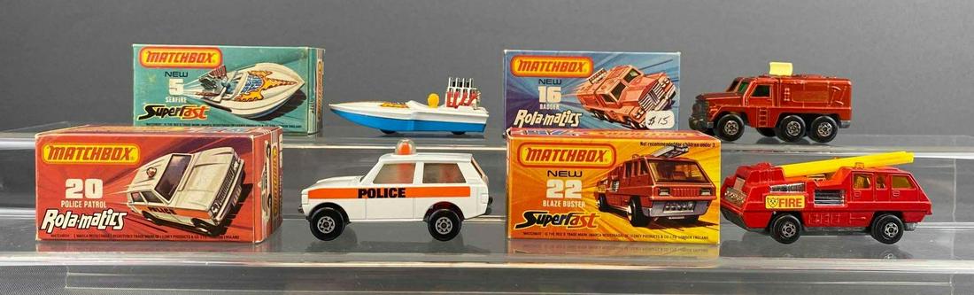 Group of 4 Matchbox Superfast and Rola-Matics Die-Cast Vehicles (1 of 9)