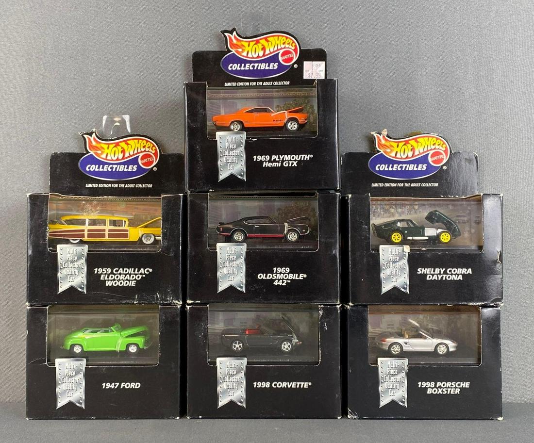 Group of 7 Assorted Hot Wheels Collectibles Die-Cast Cars (1 of 6)