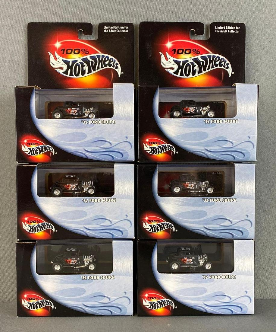 Group of 6 100 Percent Hot Wheels 1932 Ford Coups (1 of 3)