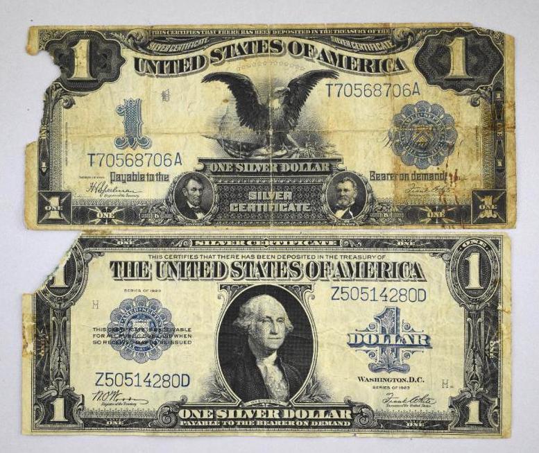 Group of (2) Large Size U.S. Currency 1899 & 1923 (1 of 2)
