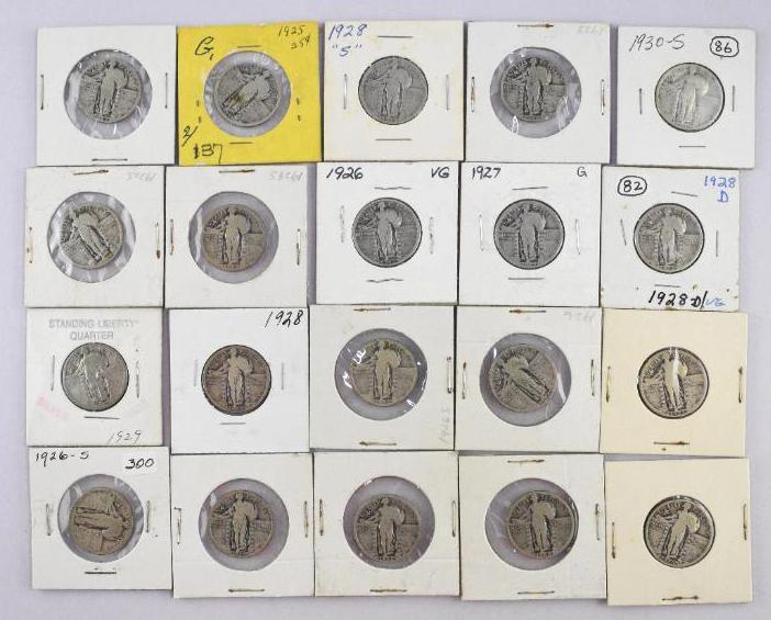 Group of (20) Standing Liberty Silver Quarters (1 of 1)