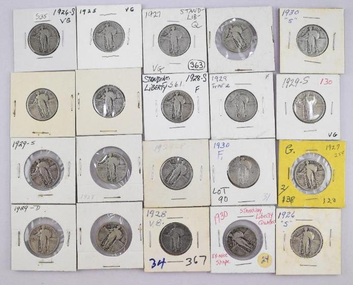 Group of (20) Standing Liberty Silver Quarters (1 of 1)