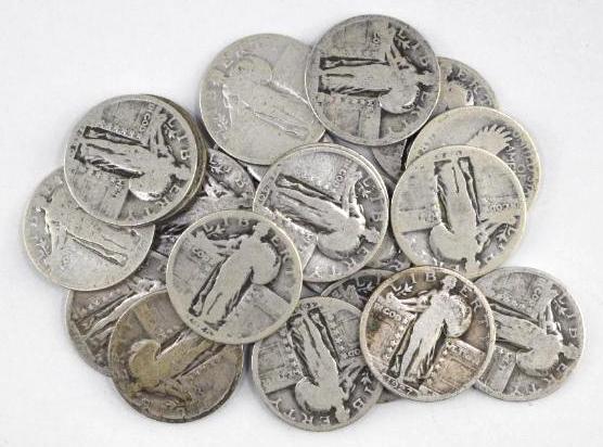 Group of (20) Standing Liberty Silver Quarters (1 of 1)