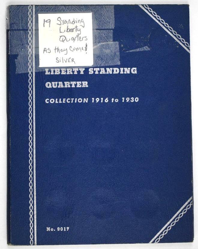 Group of (19) Standing Liberty Silver Quarters in Whitman Folder 1923-1930 (1 of 3)