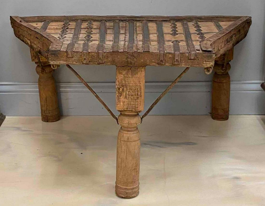 3 Legged Low Side Table: 23 1/4 X 34 X 15 1/2 inches, NO SHIPPING