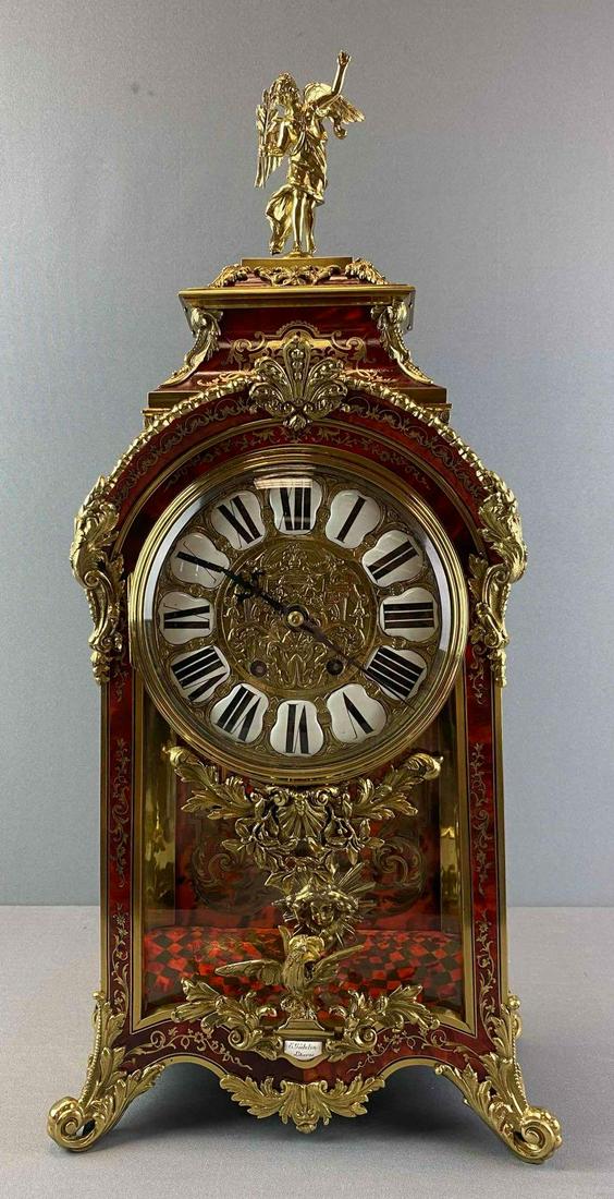 Amazing E Gubelin Licterne Element of a Gilded Bronze Mantle Clock (1 of 9)