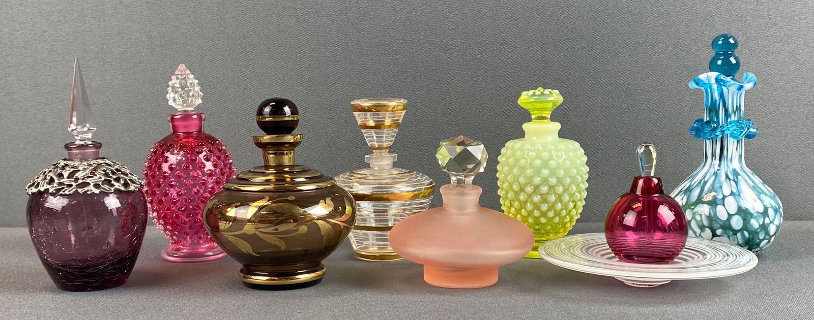Group of 8 Assorted Glass Perfume Bottles (1 of 4)