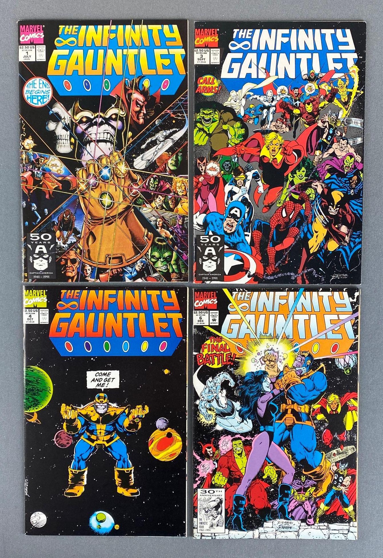 Group of 4 Marvel The Infinity Gauntlet Comic Books (1 of 6)