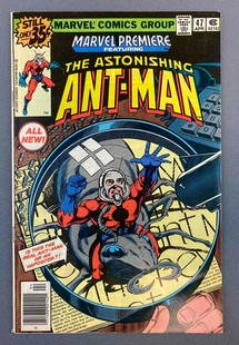 Marvel Premiere The Astonishing Ant-Man No. 47: 1st Appearance of the New Ant-Man (Scott Lang) Part 1 of 2 and origin. April 1979, Bronze Age. $0.35, bagged and boarded.