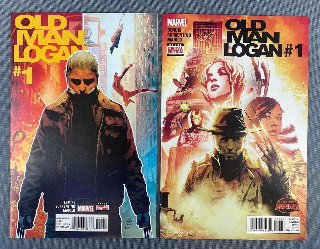 Group of 2 Marvel Old Man Logan No. 1 Comic Books (1 of 10)