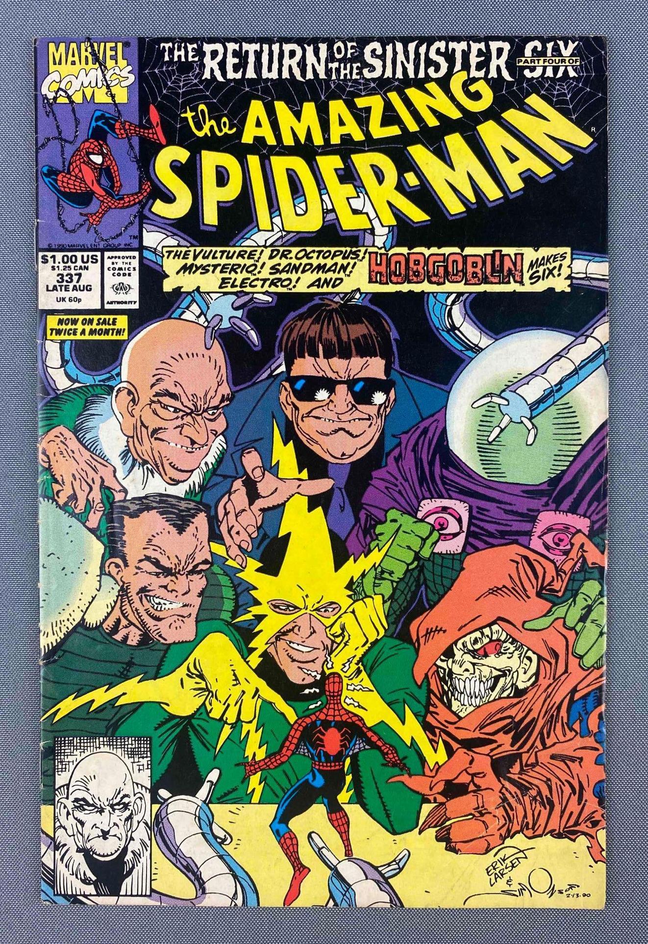 Marvel Comics The Return of the Sinister Six The Amazing Spider-Man No. 337 (1 of 8)
