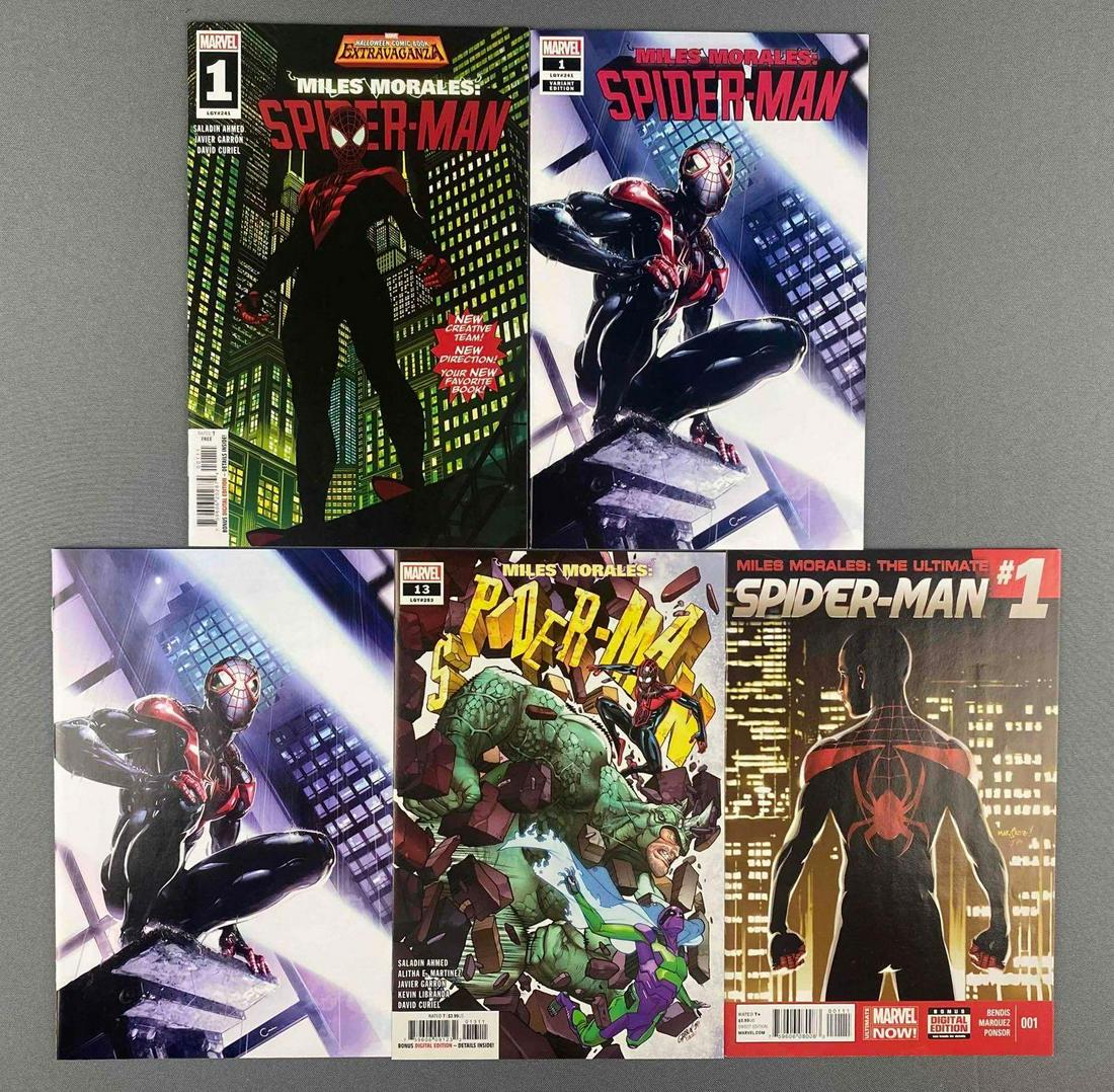 Group of 5 Marvel Miles Morales Comic Books (1 of 3)
