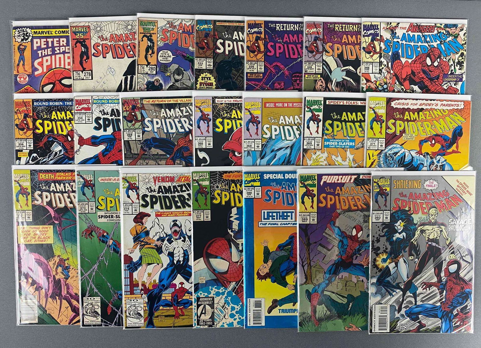 Group of 21 The Amazing Spider-Man Comic Books (1 of 4)