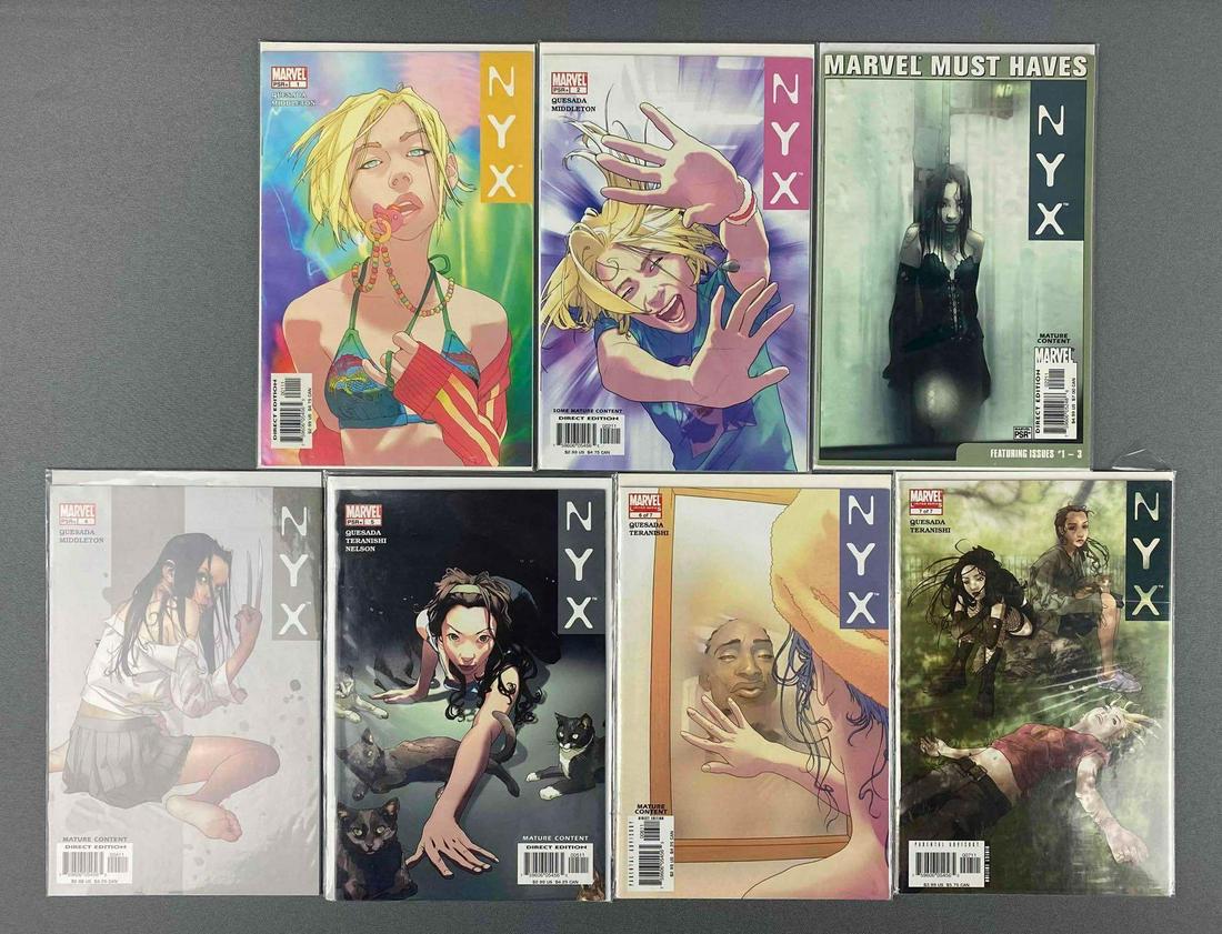 Group of 7 Marvel Comics Nyx (1 of 3)