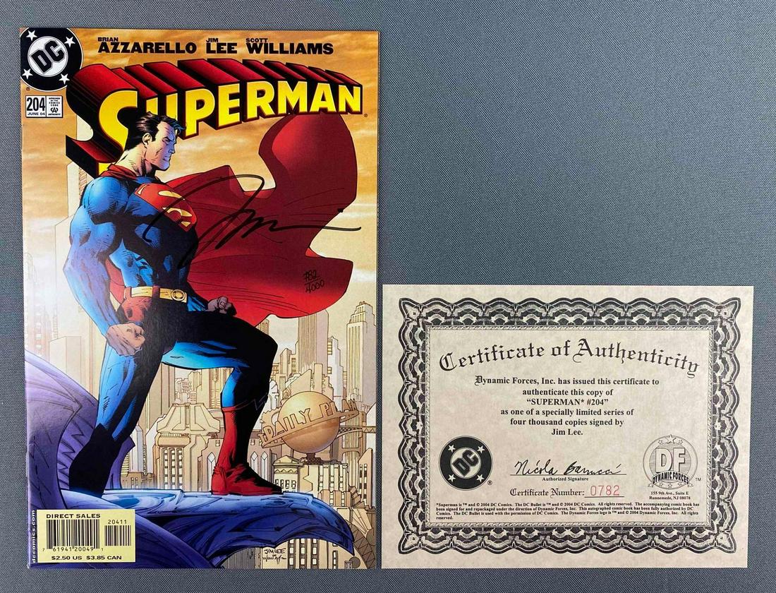 DC Comics Superman No. 204 signed by Jim Lee (1 of 10)