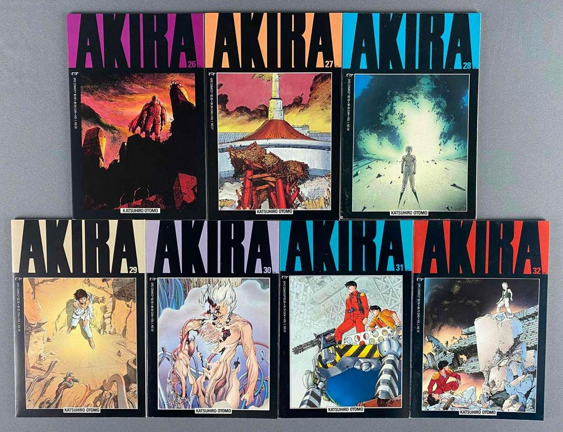 Group of 7 Epic Comics Akira Comic Books (1 of 3)