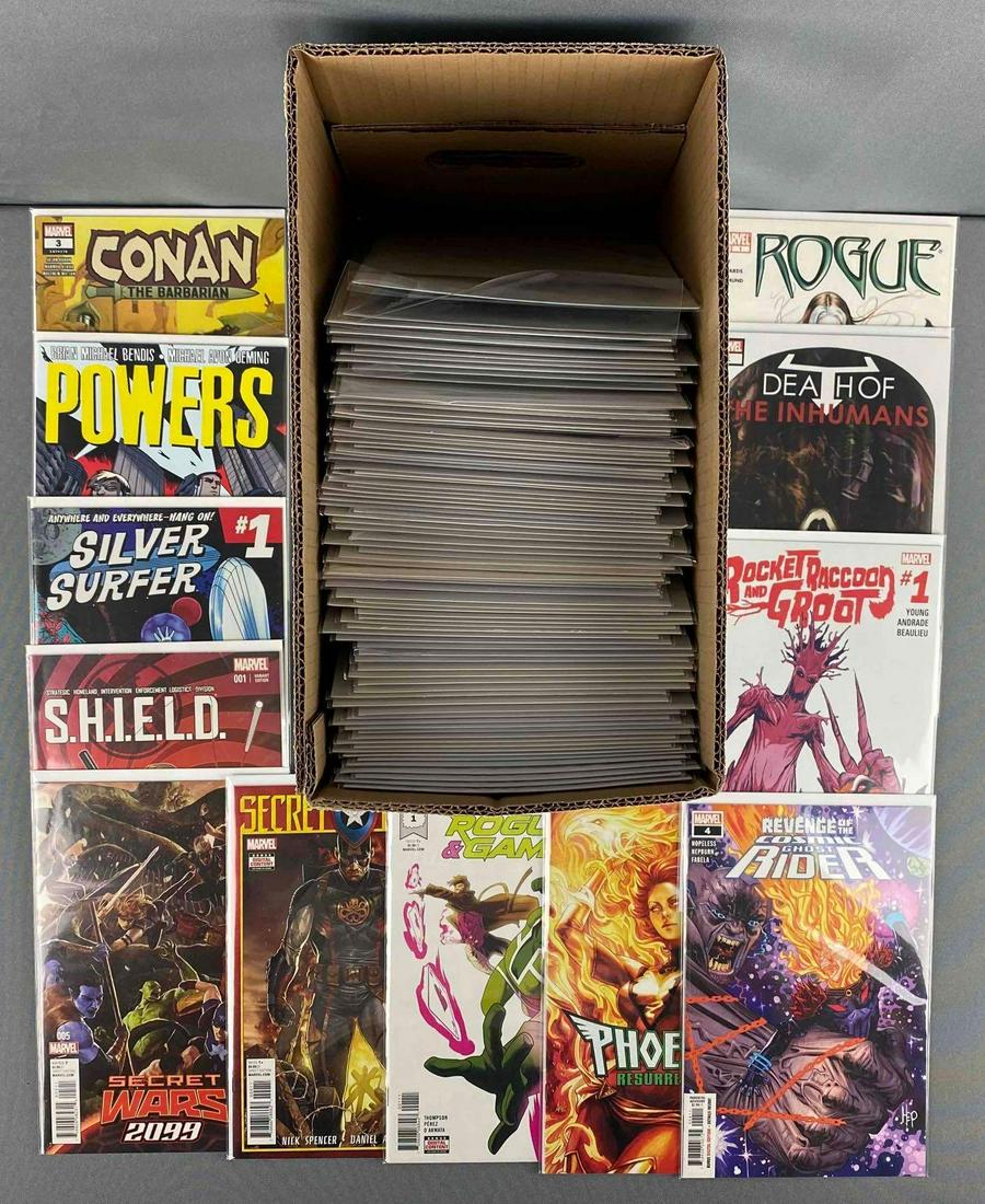 Shortbox of Marvel/Icon Comics (1 of 3)