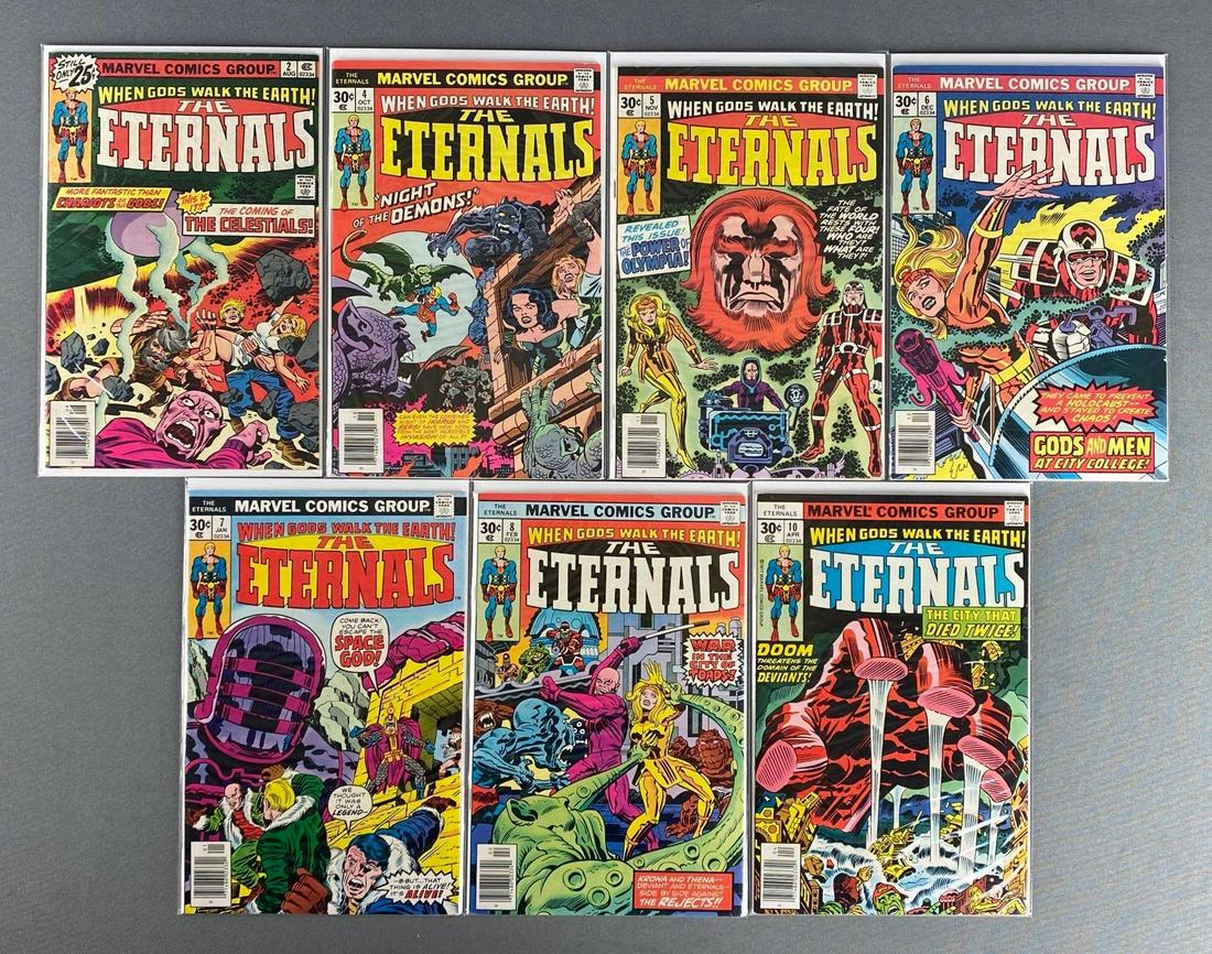 Group of 7 Marvel The Eternals Comic Books (1 of 4)